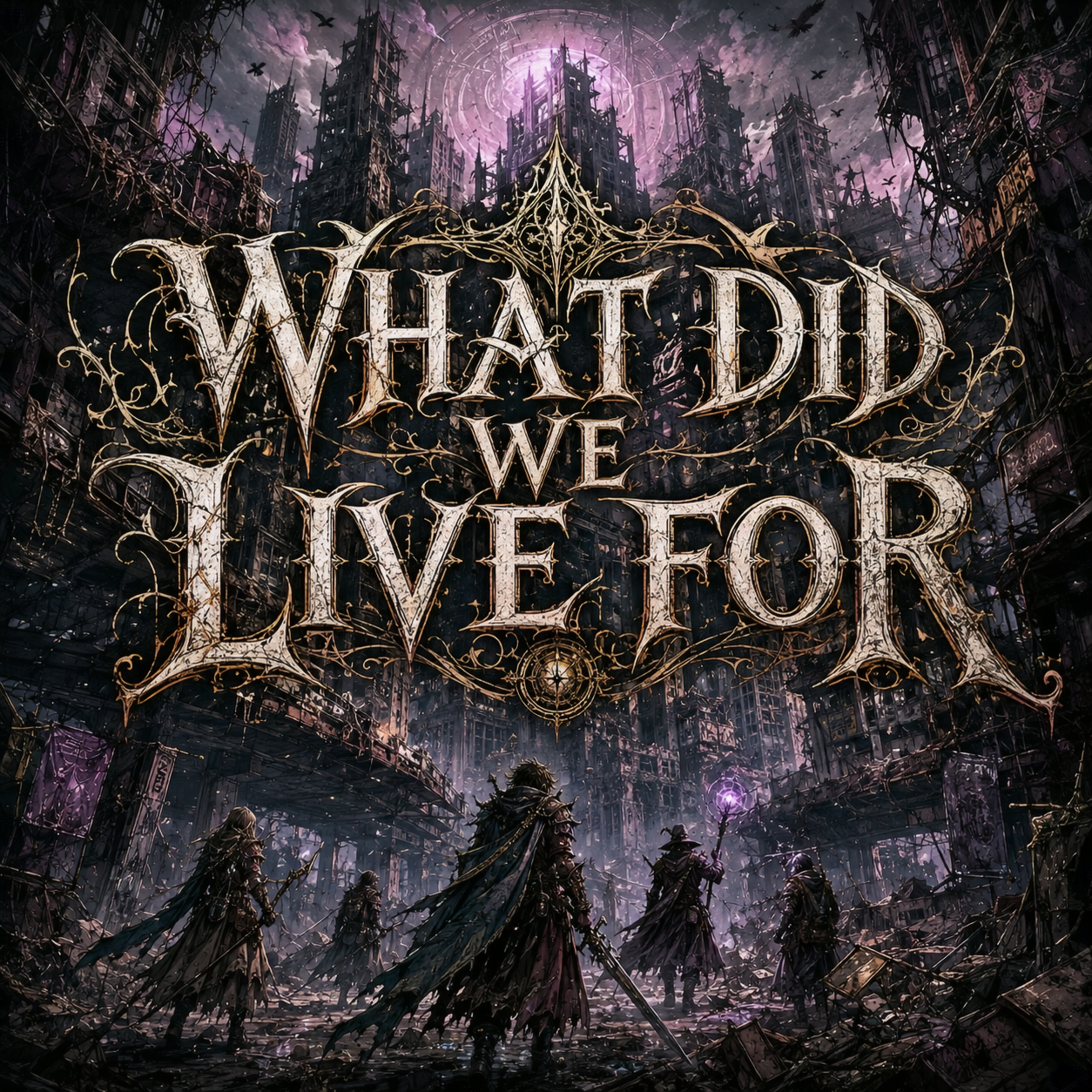 WHAT DID WE LIVE FOR cover art